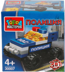 Конструктор 3 в 1 «Полицейская машина» - Фото 1