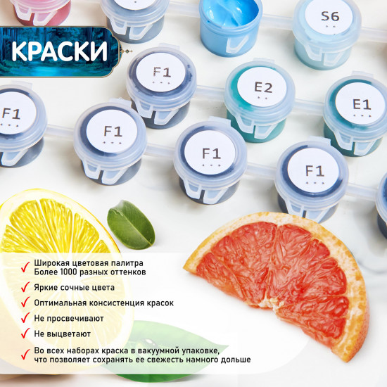 Картина-панно по номерам «Райдэн, Венти, Чжун Ли и Нахида»