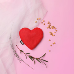 Игрушка с вишнёвыми косточками «Сердце» - Фото 12