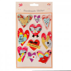 Наклейки 3D «Сердечки» - Фото 2
