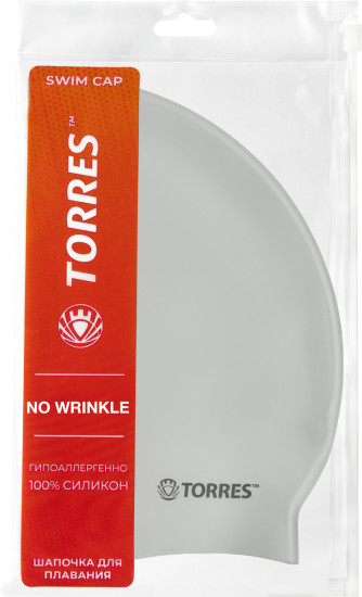 Шапочка для плавания «TORRES No Wrinkle»