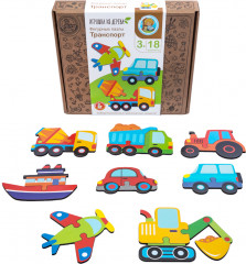 Пазлы деревянные «Транспорт» - Фото 5