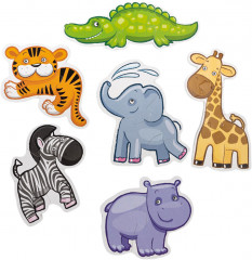 Пазлы-контуры мягкие «Африканские животные» - Фото 4