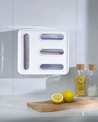 Органайзер для хранения пластиковых пакетов 3 отсека - Фото 1