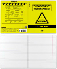 Тетрадь ученическая с пластиковой обложкой «Русский язык» - Фото 1