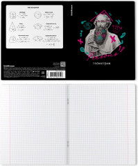 Тетрадь ученическая с пластиковой обложкой «Геометрия» - Фото 1