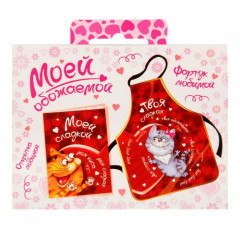 Набор фартук+открытка «Моей обожаемой» - Фото 6