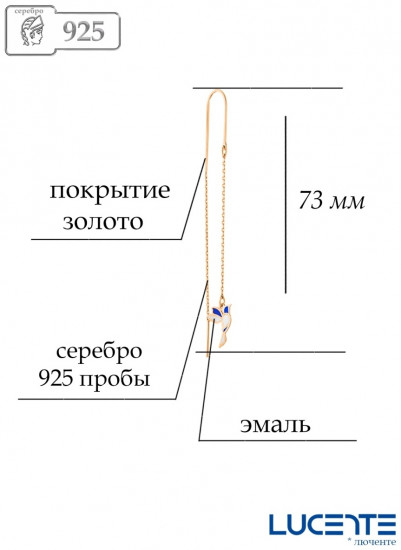 Серьги из серебра