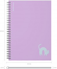 Тетрадь общая с пластиковой обложкой «Brave cats» - Фото 3