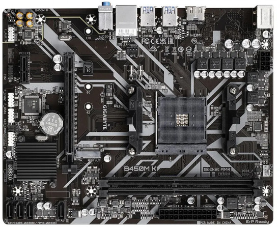 Материнская плата Gigabyte B450M K