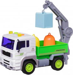 Мусоровоз с мусорными баками - Фото 1