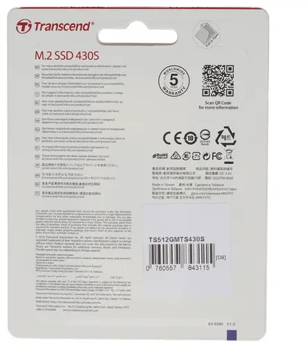 SSD накопитель Transcend MTS430