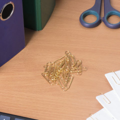 Скрепки золотистые - Фото 1