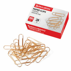 Скрепки золотистые - Фото 2