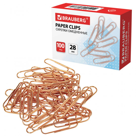 Скрепки омедненные