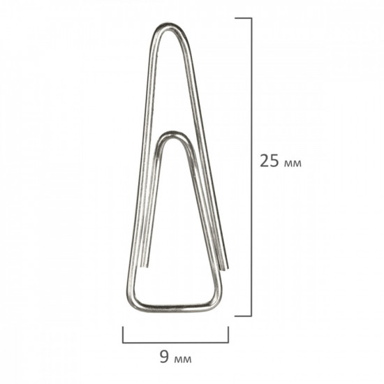 Скрепки никелированные