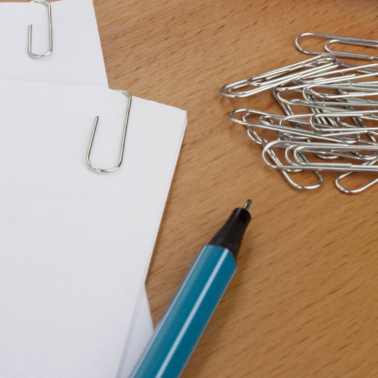 Скрепки никелированные