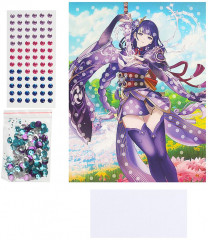 Аппликация из пайеток и страз «Фиолетовый меч» - Фото 1