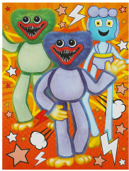 Аппликация из песка «Монстры-зубастики» - Фото 2