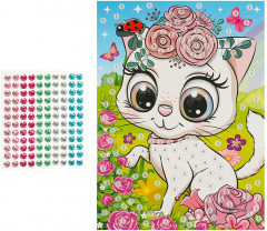 Аппликация из страз «Кошечка» - Фото 1