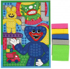 Мозаика мягкая  «Зубастые монстрики» - Фото 1