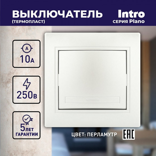Выключатель одноклавишный