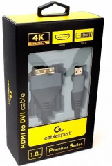 Кабель HDMI-DVI CC-HDMI-DVI-4K-6 - Фото 1