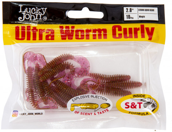 Слаги съедобные искусственные «Ultraworm Curly»
