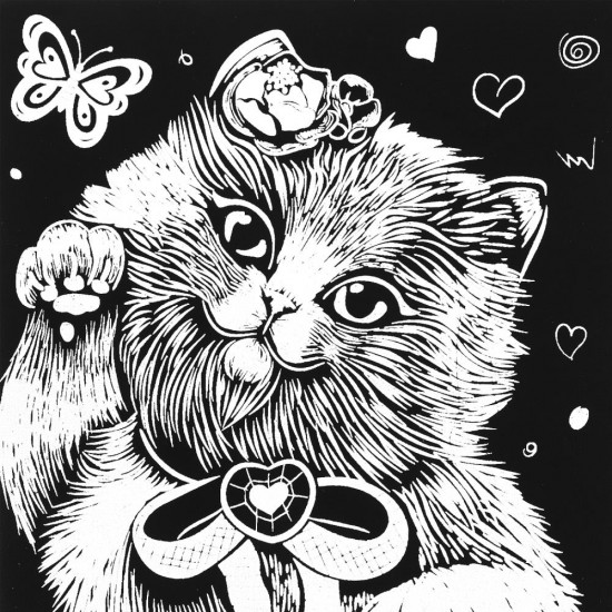 Гравюра «Кошечка»
