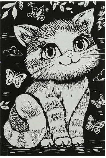 Гравюра «Кошечка»