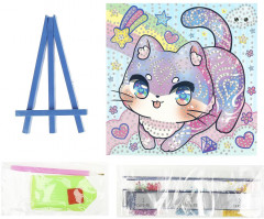 Мозаика алмазная «Радужный котик» - Фото 1