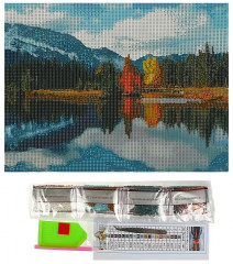 Мозаика алмазная «Озеро в горах» - Фото 1