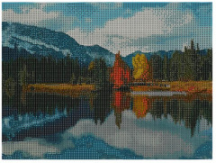 Мозаика алмазная «Озеро в горах» - Фото 2