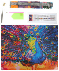 Мозаика алмазная «Павлин» - Фото 1