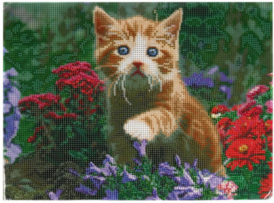 Мозаика алмазная «Рыжий котёнок»