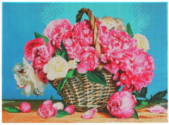Мозаика алмазная «Пионы»