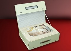 Покрывало стеганое «Tango» (арт. pkz227, евро, жаккард, размер 240х260, 2 наволочки 50х70), с кружевом - Фото 1