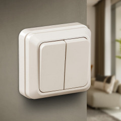 Выключатель двухклавишный - Фото 2