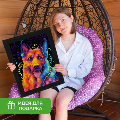 Алмазная мозаика «Яркая овчарка» - Фото 3