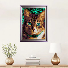 Алмазная мозаика «Изумрудные глаза» - Фото 3