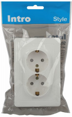 Розетка двойная с заземлением - Фото 2