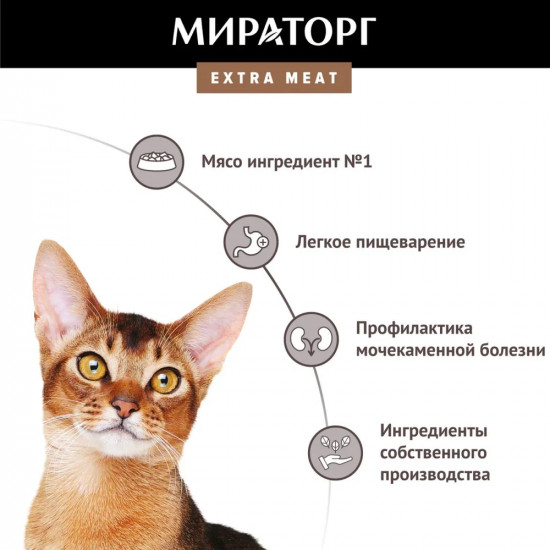 Корм для взрослых кошек с говядиной