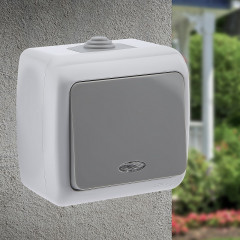 Выключатель одноклавишный с подсветкой - Фото 1