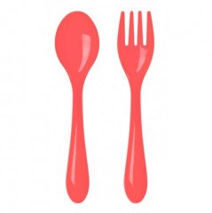 Набор приборов: ложечка и вилочка с закругленными кончиками - Фото 2