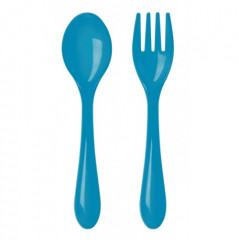 Набор приборов: ложечка и вилочка с закругленными кончиками - Фото 3