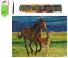 Алмазная мозаика «Лошади» - Фото 1