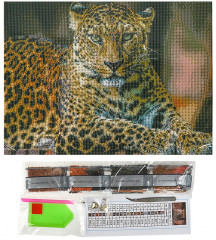 Мозаика алмазная «Леопард» - Фото 3