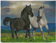 Алмазная мозаика «Лошади» - Фото 2