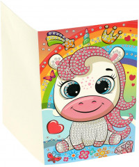 Мозаика-открытка алмазная «Единорожек» - Фото 2