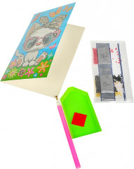 Мозаика-открытка алмазная «Кошечка» - Фото 3